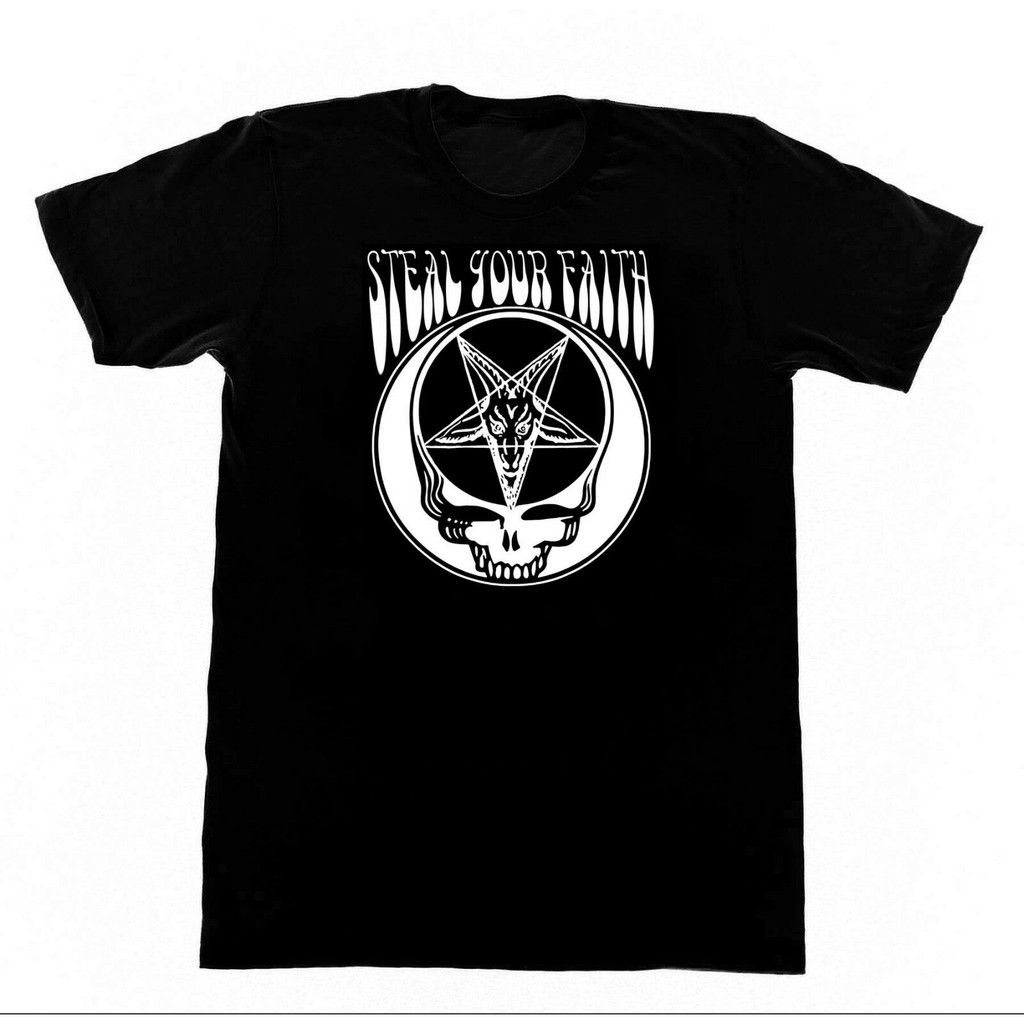 Steal Your Faith Pentagram Grateful Dead Face Satan Witchcraft Man T Shirt Shopee Malaysia
