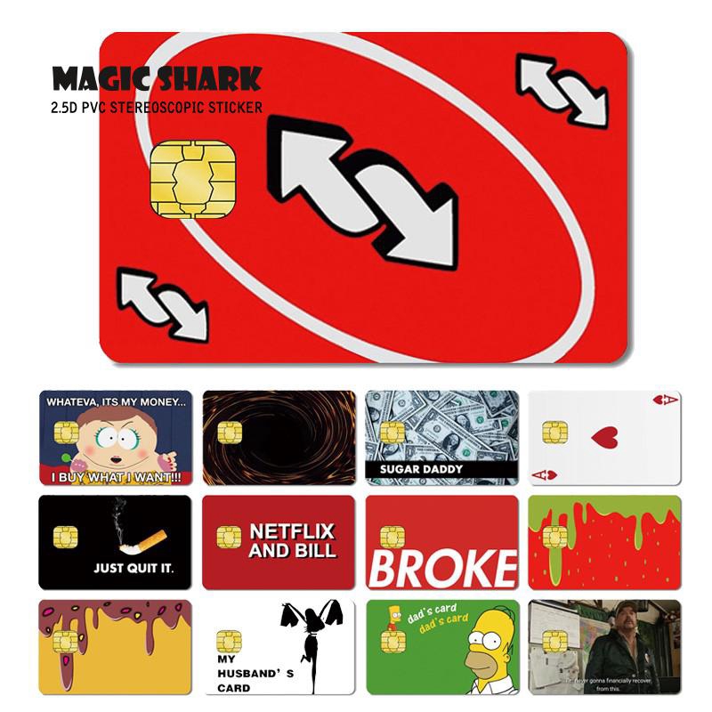 Credit Card SMART Sticker Skin Film Pre-Cut Small Large Chips Bank Debit AMEX