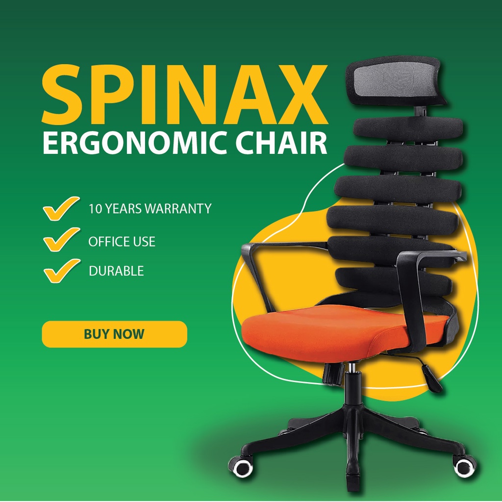 FINSSO : 788 SPINAX ERGONOMIC PREMIUM OFFICE CHAIR