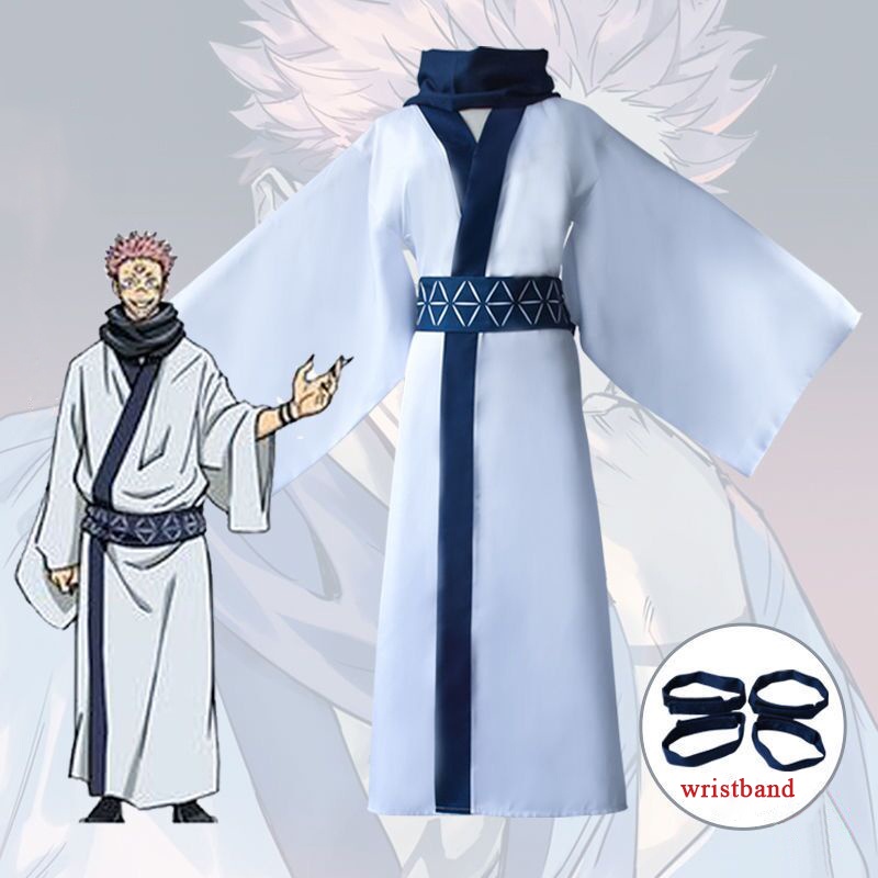 Anime Jujutsu Kaisen Ryomen Sukuna Cosplay Costume Japanese Kimono ...