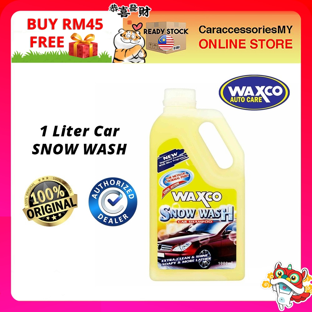 Waxco Snow Wash Car Shampoo (1L) sabun cuci kereta
