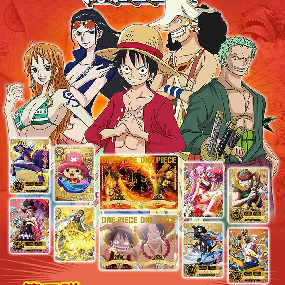 Anime One Piece Card Game Luffy Zoro Nami Choppe Animation Peripheral Character Collection Ur Ssr Paper Collectibles Kid S Toy Shopee Malaysia