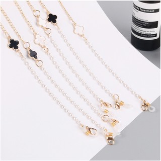 glasses chain Dual-use mask anti-lost rope style Creative four-leaf clover mask chain Exquisite metal glasses chain