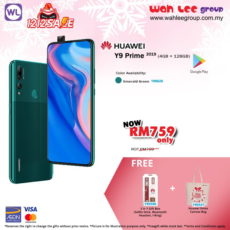 Huawei Y9 Prime 2019 4gb Ram 128gb Rom Original By Huawei Malaysia Shopee Malaysia