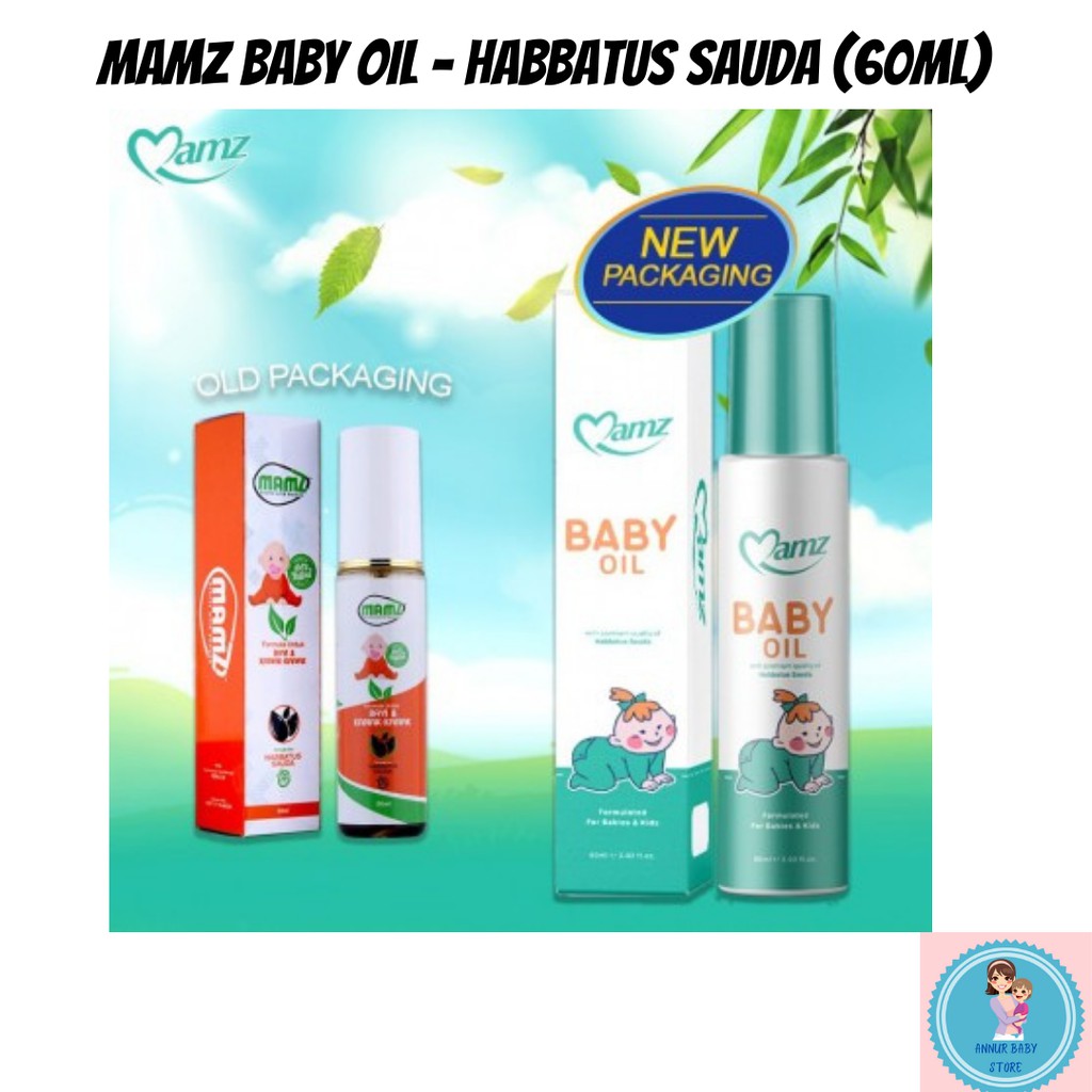 Mamz Baby Oil (60ml) Mamz Spray Habbatus Sauda Bayi Rawat Selsema Batuk