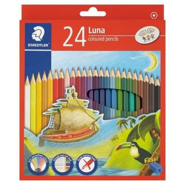 STAEDTLER Luna 24 Colours Coloured Pencil (24 pcs)