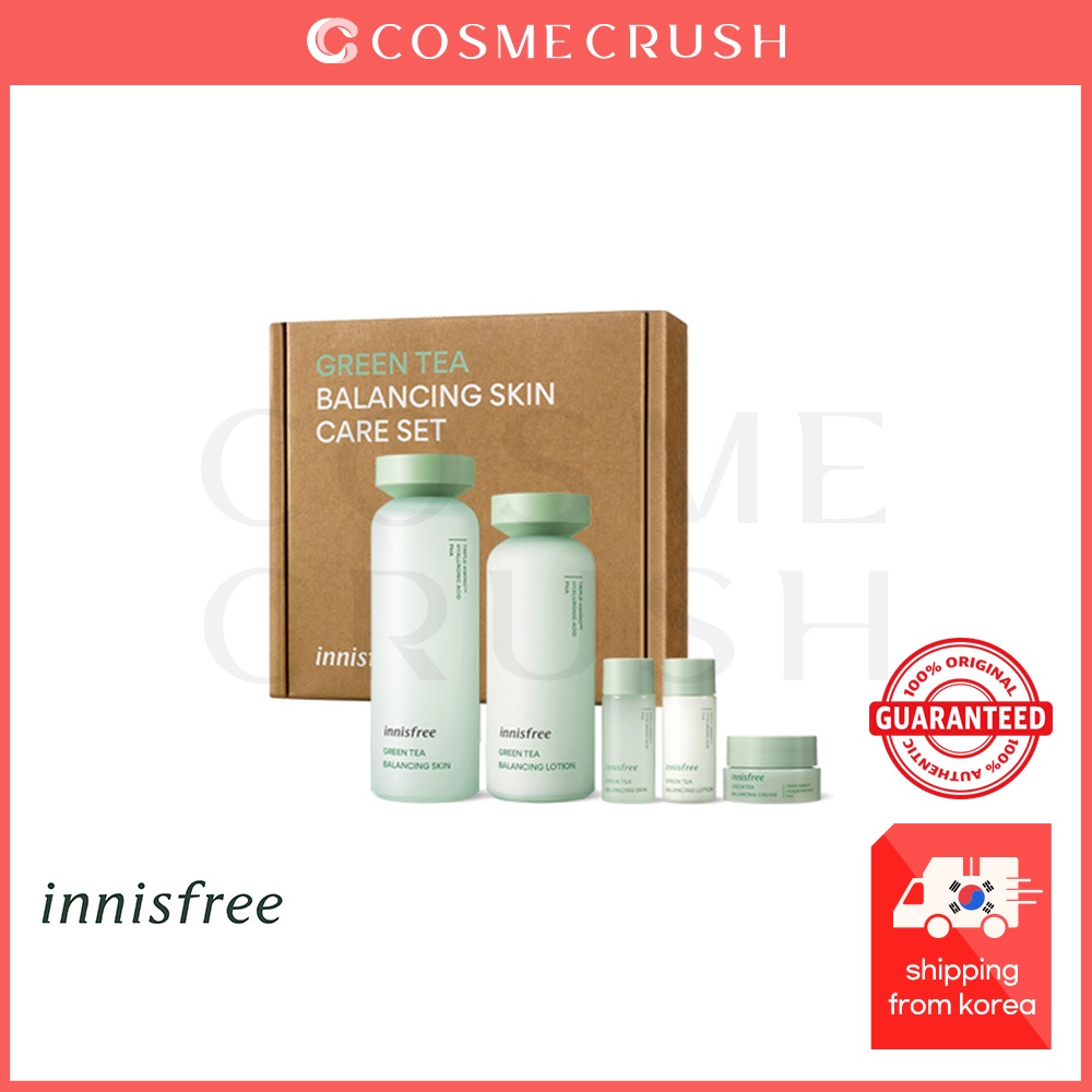 Innisfree Green tea balancing skin care set (*Renewal Version) Shopee