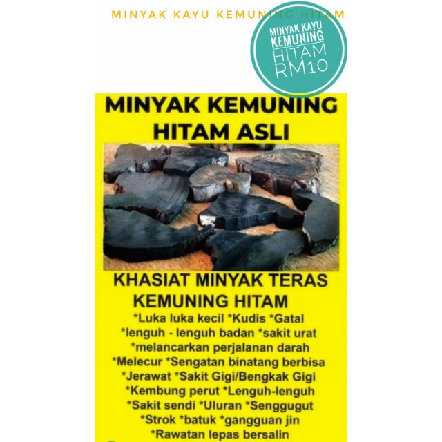 kemuning hitam,(promo merdeka),minyak original, gigitan serangga 