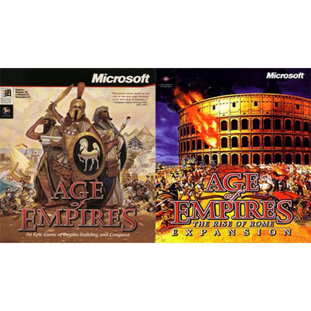 Pc Game Age Of Empires 1 Original Dlc The Rise Of Rome Shopee Malaysia