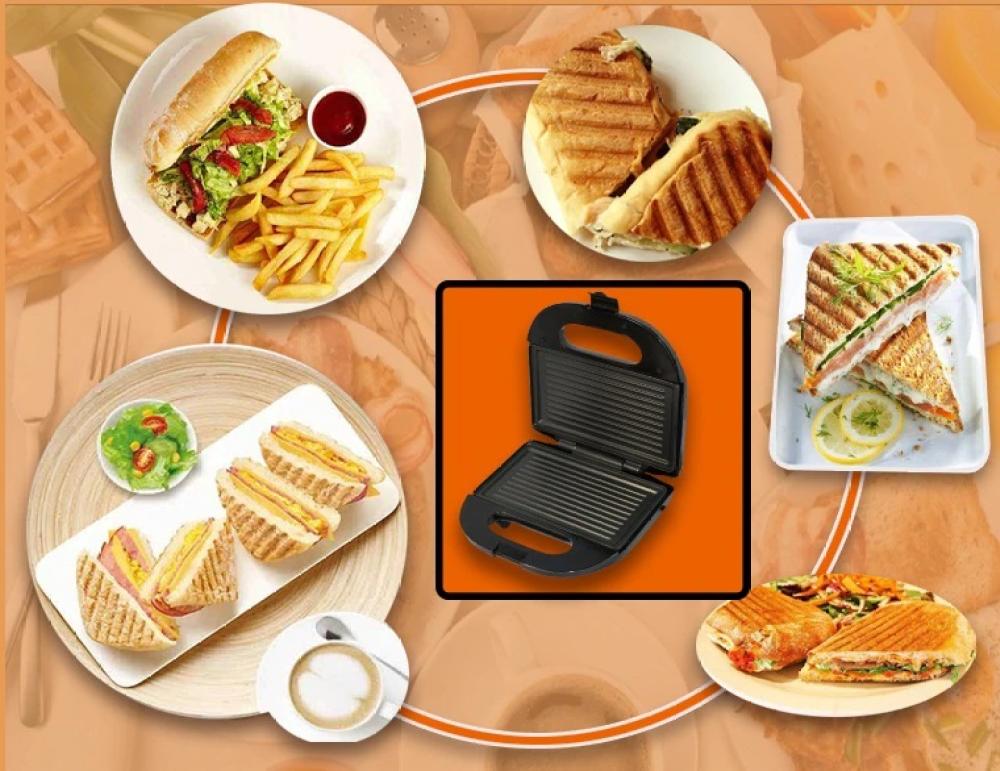 Electric Egg Sand 750W Maker Mini Grilling Panini Baking Plates Toaster Non-Stick waffle Breakfast Machine  