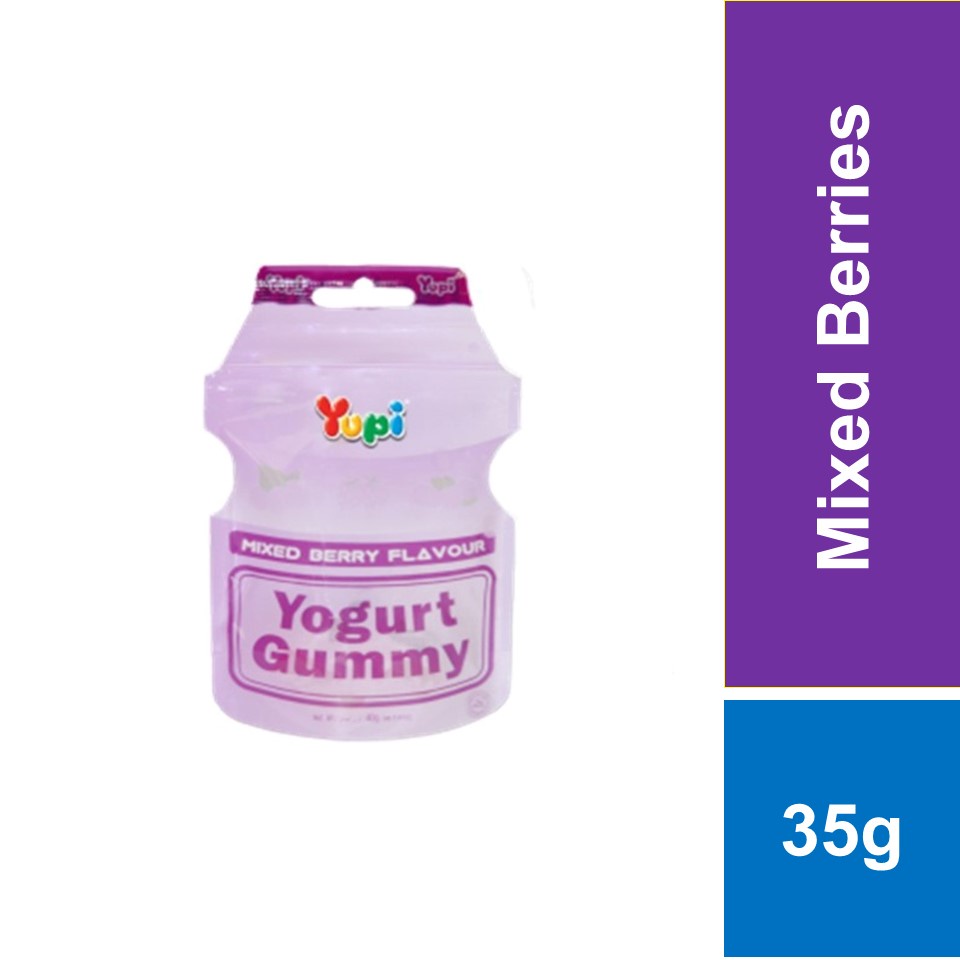 Yupi Yogurt Gummy Mixed Berries 35g Shopee Malaysia