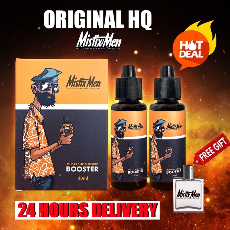 MINYAK JAMBANG MISTIXMEN BEARD OIL BERKESAN MENUMBUHKAN JAMBANG RAMBUT JANGGUT MISAI ORIGINAL HQ