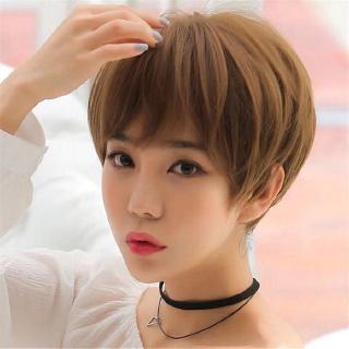 Gaya Barurambut Palsu Wanita Rambut Pendek Comel Kacak Wanita Pendek Lurus Rambut Palsu Rambut Hitam Coklat Coklat Muda Personaliti Lelaki Rambut Kepala Penuh Shopee Malaysia