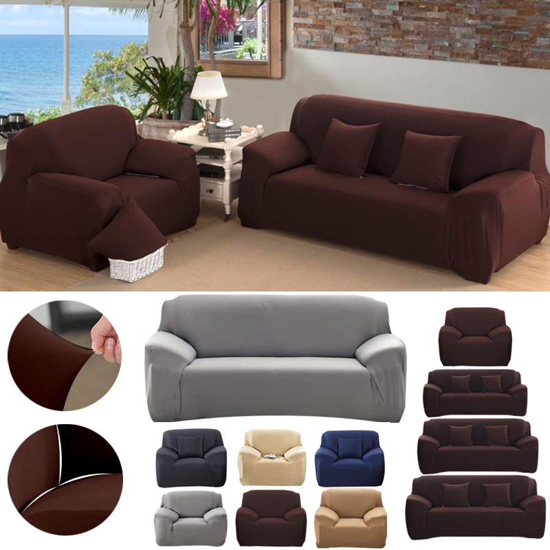 [MY STOCK] Elastic Sofa Cover for Regular or L Shape Stretchable 1/2/3