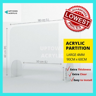 ⚠WHOLESALE PRICE⚠ Acrylic Sneeze Guard / Partition / Divider for Front Counter / Acrylic Protector Shields
