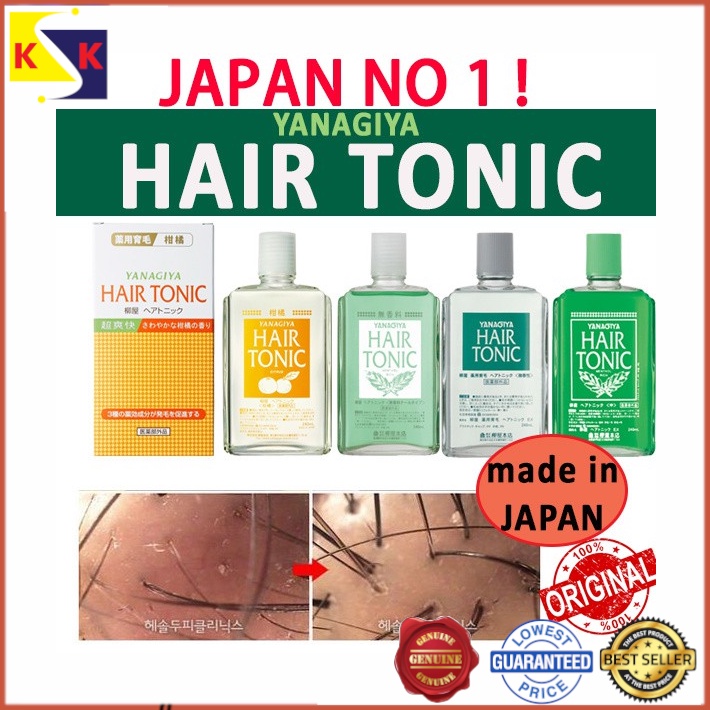 YANAGIYA Hair Growth Tonic 4 Selection Scalp Care Hair Treatment Grow