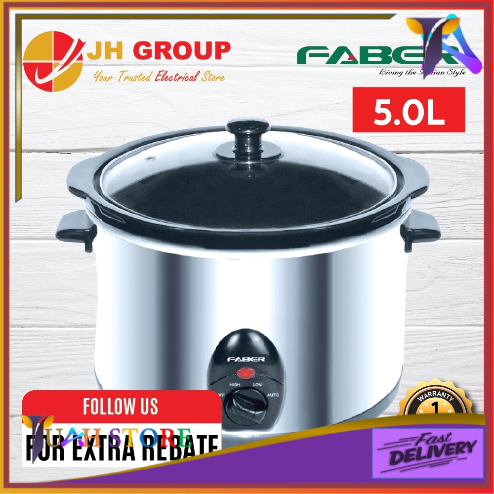 FABER ITALY FSC550 SS / FSC550SS  5L STAINLESS STEEL SLOW COOKER