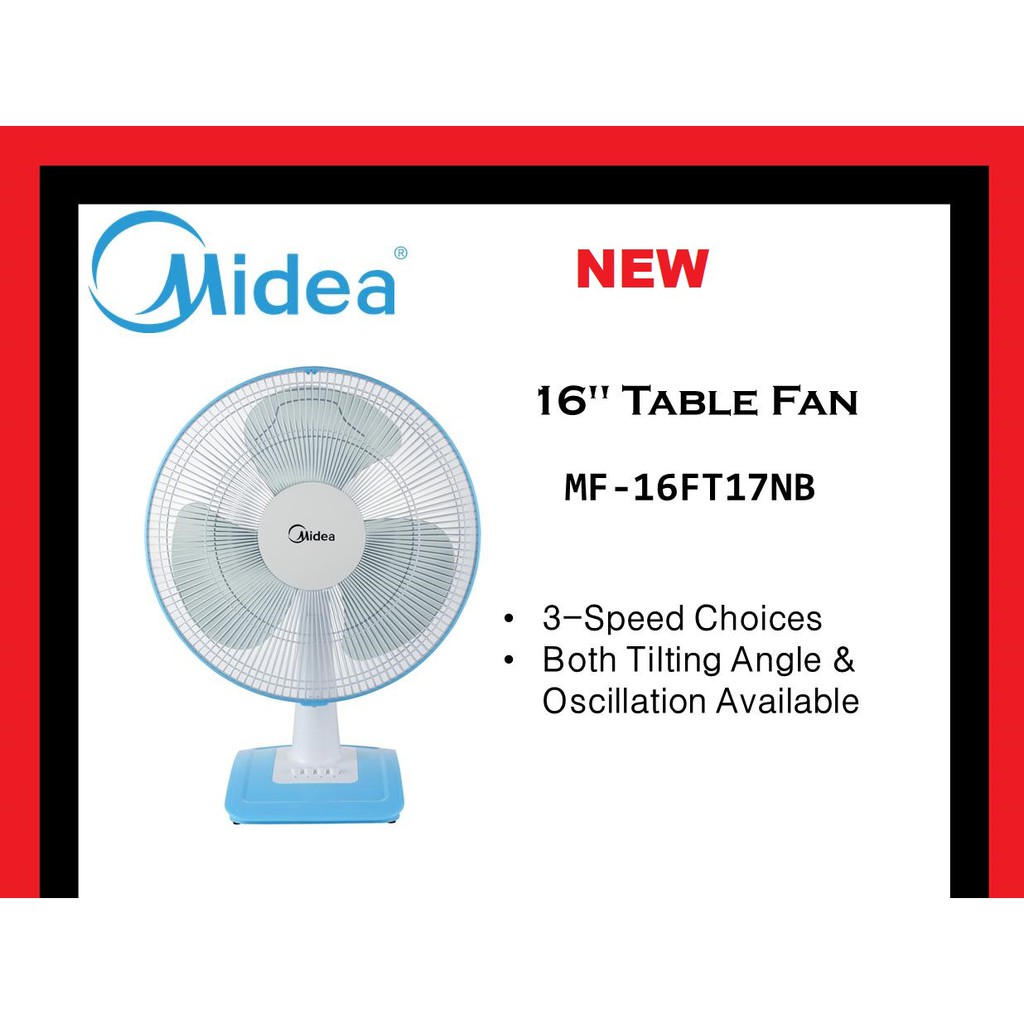 Midea Table Fan 12 Mf 12ft17nb Kipas Meja 12 16ft17n 16 Elba 16 16 Pensonic Pf 41a