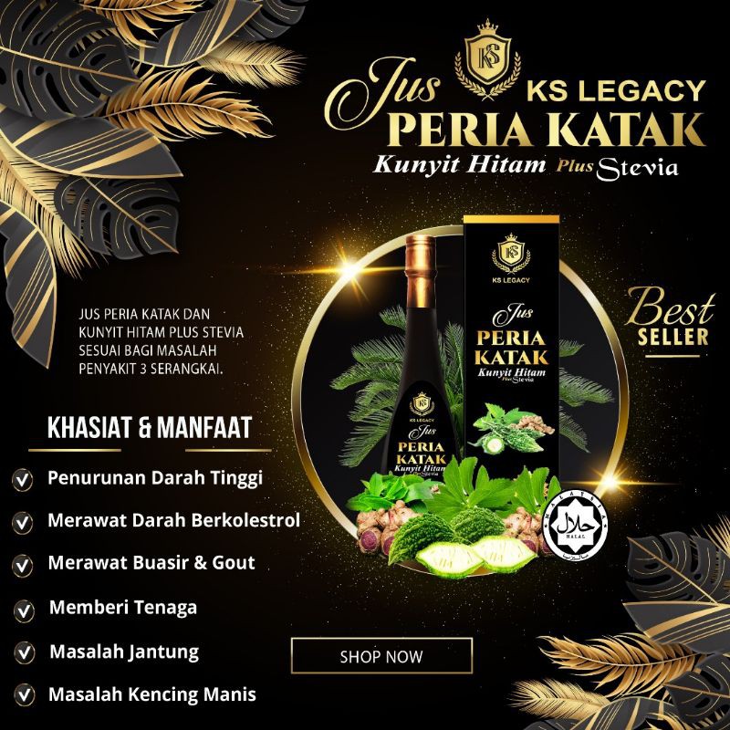 Jus Peria Katak Plus Kunyit Hitam From Ks Legasy Shopee Malaysia