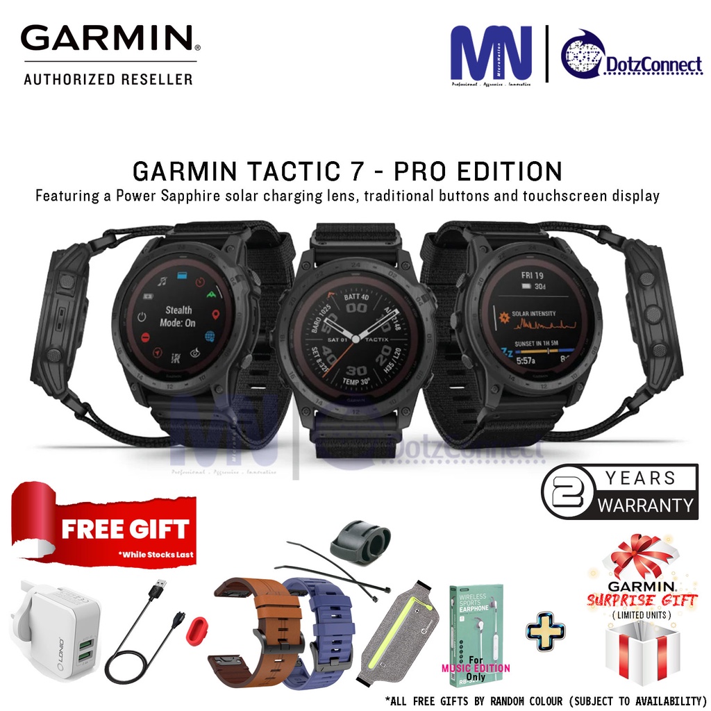 Garmin Tactix 7 Pro / Tactix Delta Solar Ruggedly built with a