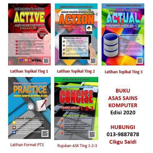 Buku Ask Ting 1 Active Asas Sains Komputer Ask Tingkatan 1 Shopee Malaysia