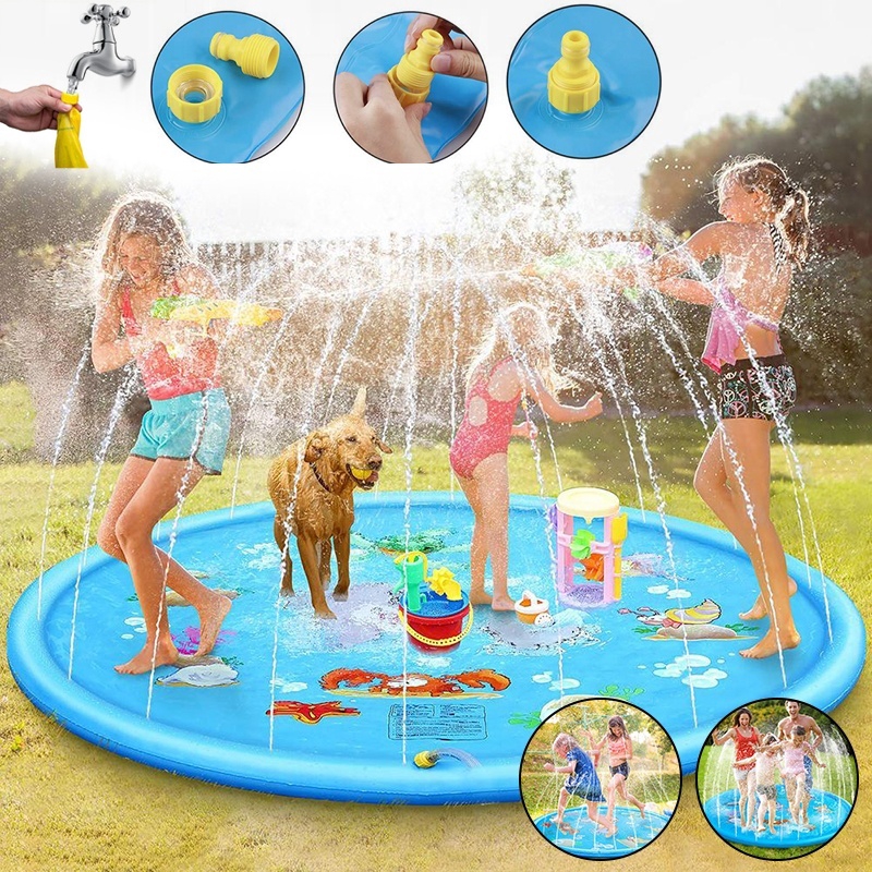 kids sprinkler mat