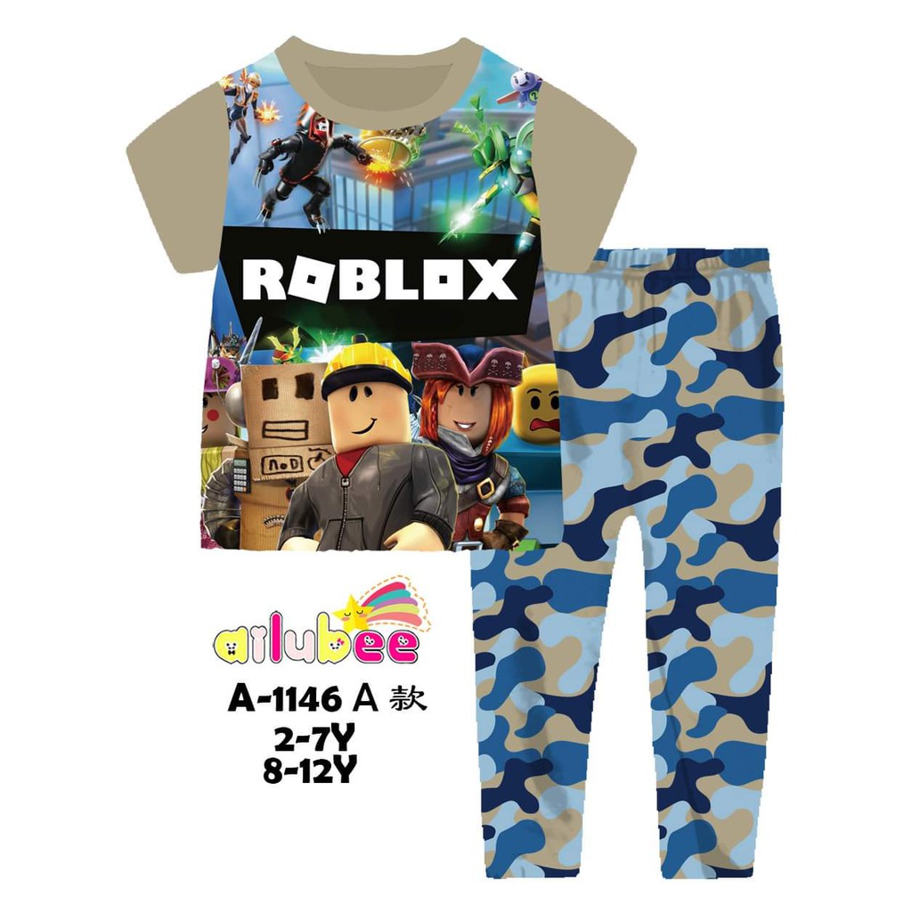 Ailubee Pyjama Kids Roblox Ready Stock Shopee Malaysia - pyjama roblox