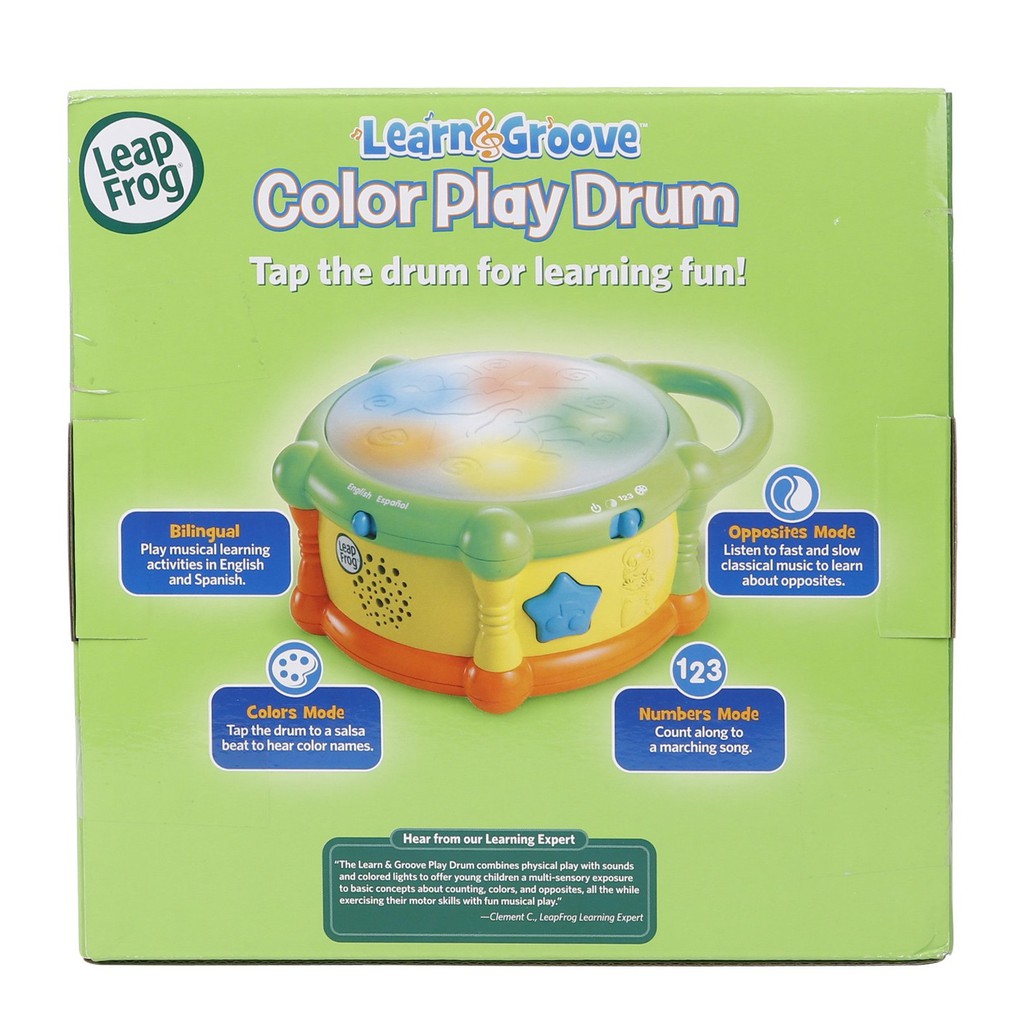 leapfrog learn & groove color play drum
