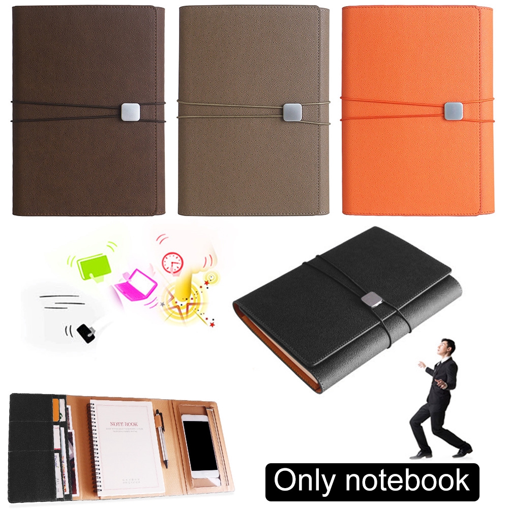 Three Fold Paper Notebook Refills Spiral Loose Leaf PU Leather Diary Art Pages