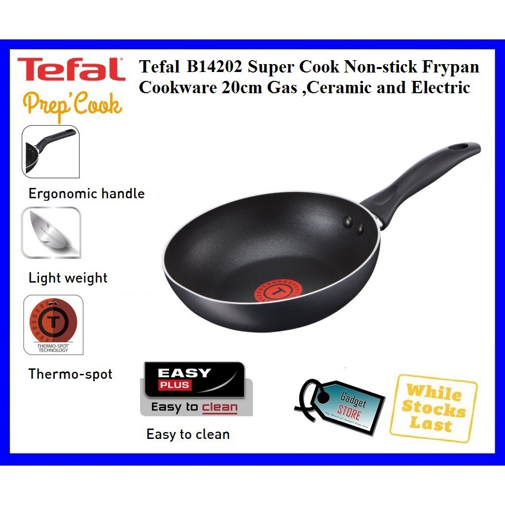 Tefal B14202 Gas Hob Super Cook Non stick Fry pan Frypan Cookware 20cm
