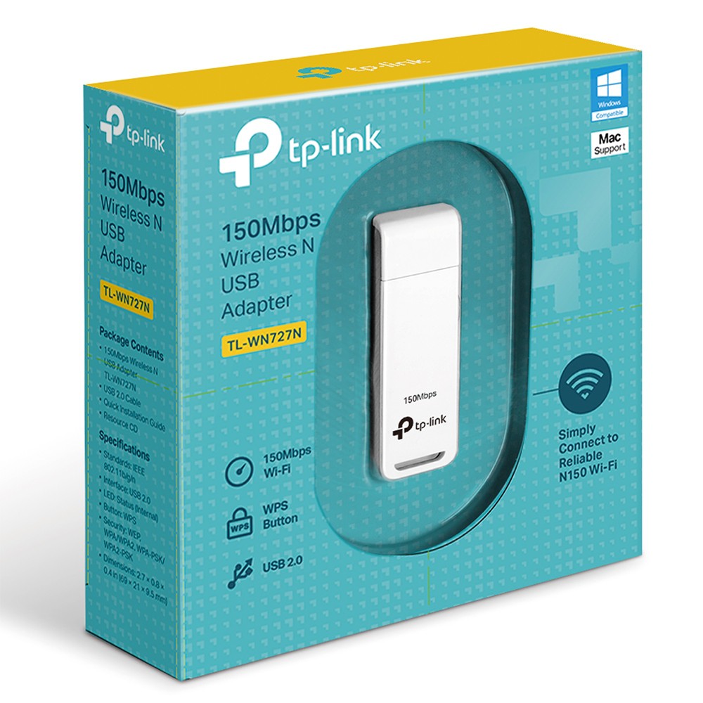 Tp-Link 150Mbps Wireless N USB Adapter TL-WN727N TpLink ...