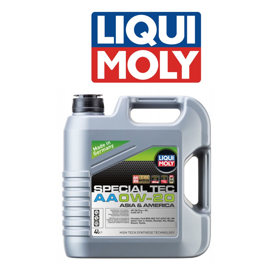Liqui Moly Fully Synthetic Special Tec AA 0W20 Engine Oil (4L) Shopee