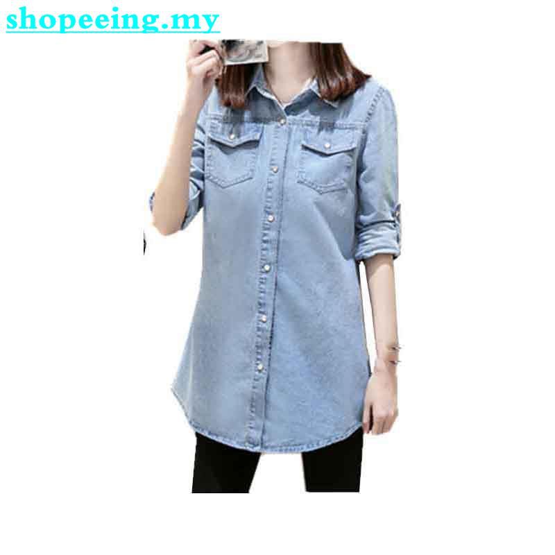 blue jean shirts plus size