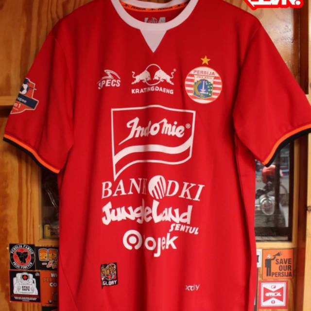 Jersey Original Persija Home 2019 Sponsor Red And White Shopee Malaysia