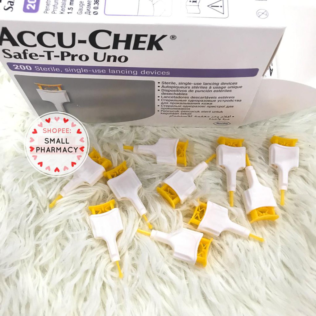 ACCUCHEK SafeTPro Uno Singleuse Lancet Device 1 pcs / 10 pcs / 20