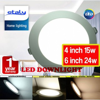 LED Downlight 15W 24W Round 4” 6'' Recessed Downlight Daylight