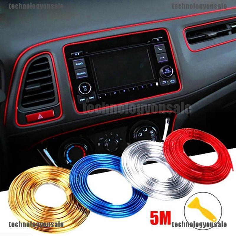 Tns 5m Adhesive Strips For Car Interior Decoration Molding Styling Auto Accessories My