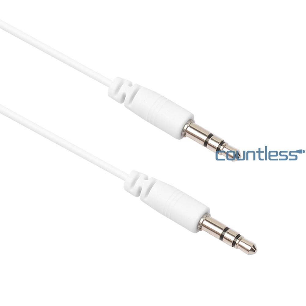 【Ready stock】3.5 mm Stereo Jack Audio Cable 1/8 to 1/8 Male AUX Cord