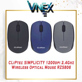 CLIPTEC SIMPLICITY 1200dpi 2.4Ghz Wireless Optical Silent Mouse RZS806/RZS866(Non silent)/RZS 857(Non silent)/RZS 801