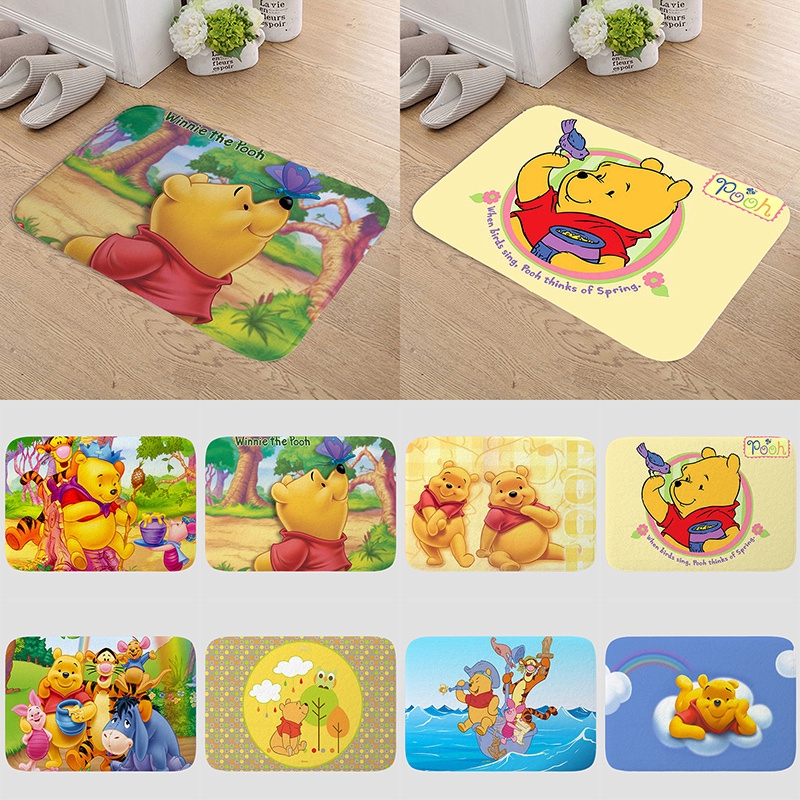 Water Absorb Floor Bath Mat Winnie The Pooh Rugs Toilet Room Anti