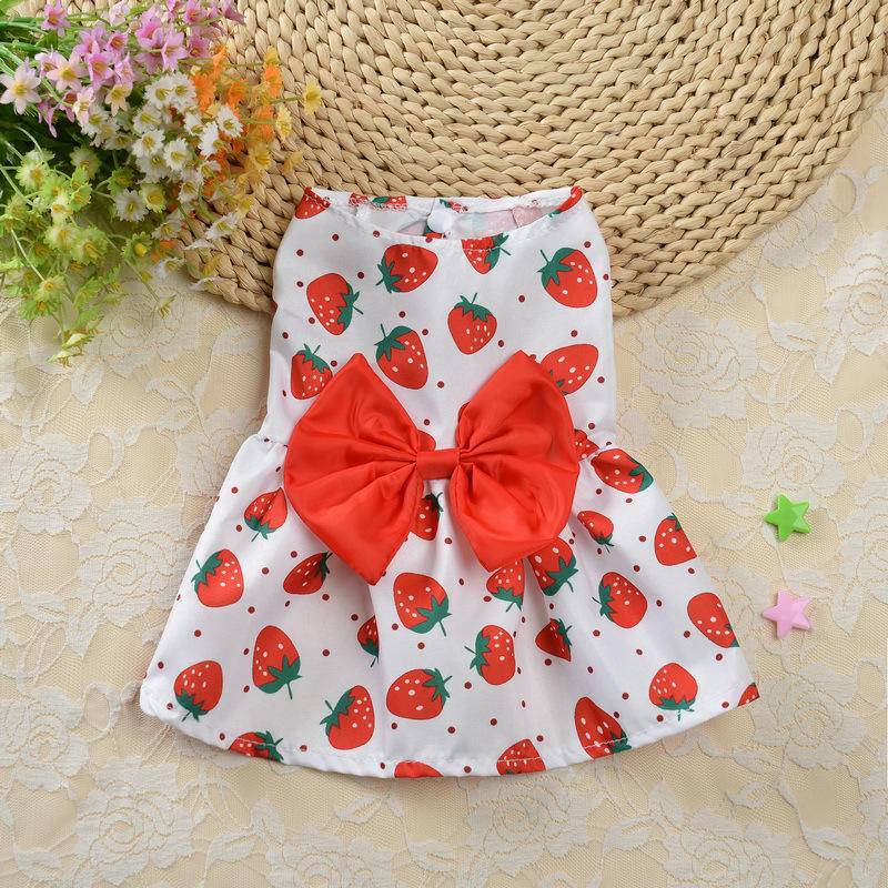 Have Reliable Dog dress Female Pet Cat Puppy Floral Princess Skirt Quality - Image 2