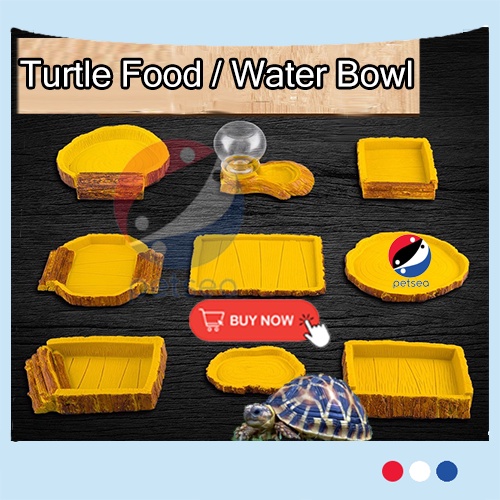 PETSEA Turtle Aquarium Turtle Basin Reptile Water Bowl Tortoise Water