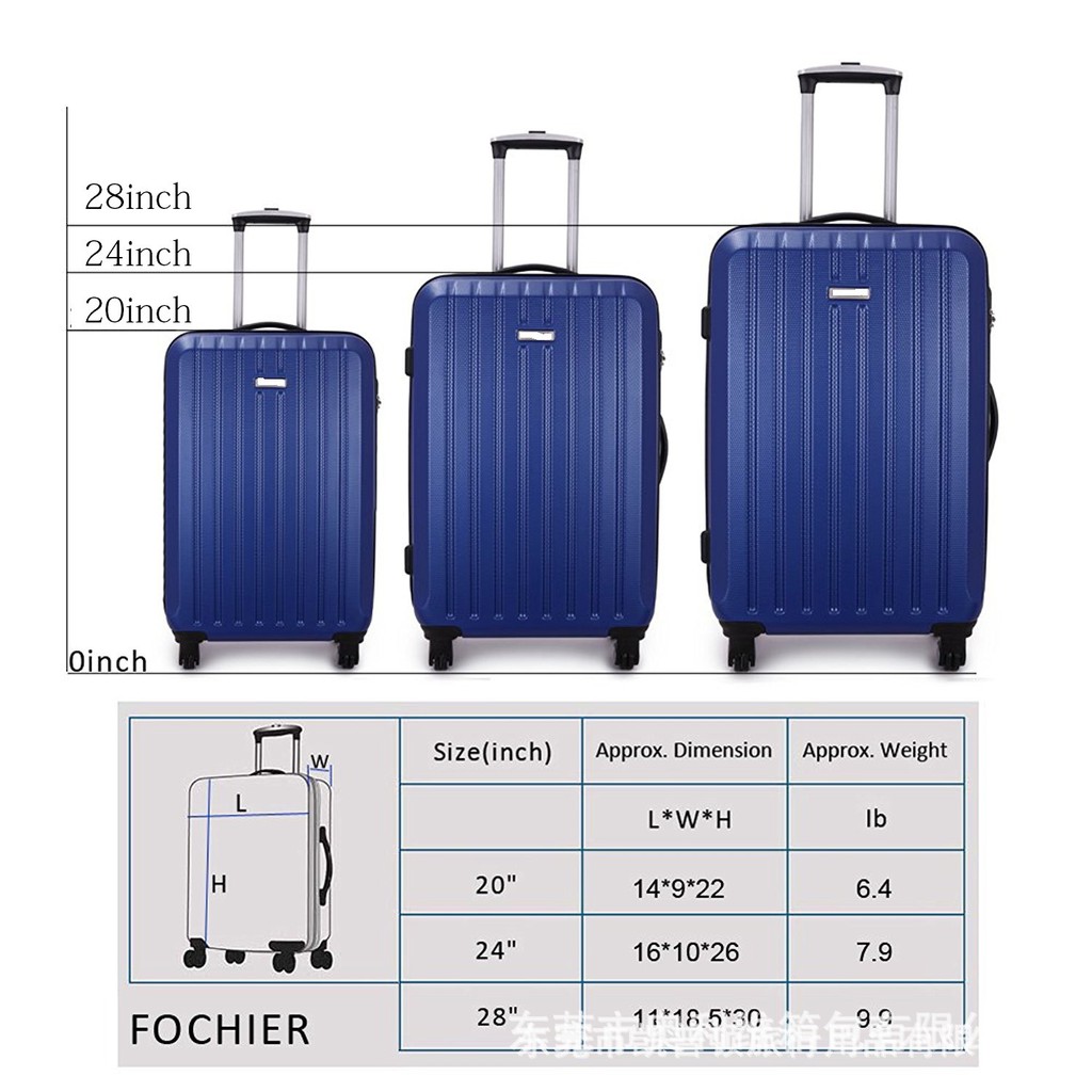 28 by 22 by 14 luggage