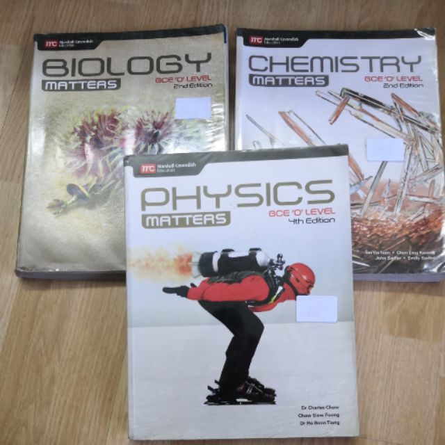 Physics Biology Chemistry Matters Gce O Level Textbook Revision Book Shopee Malaysia