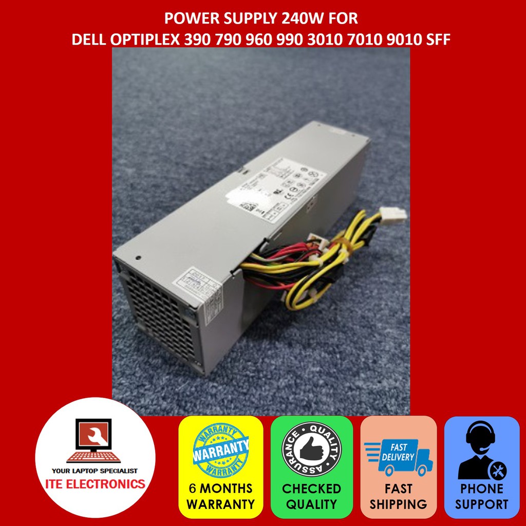 DELL OPTIPLEX 390 790 960 990 3010 7010 9010 SFF 240W POWER SUPPLY