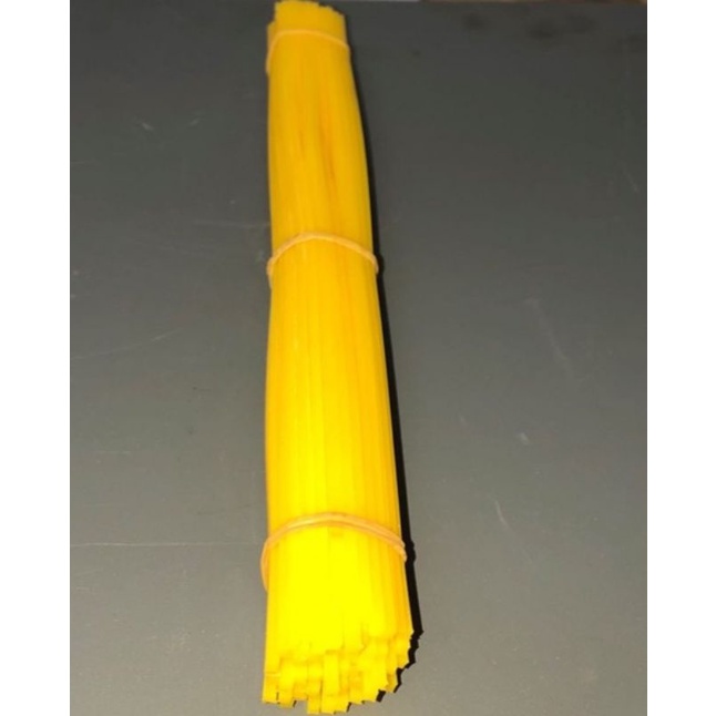 tali mesin rumput 12" ready cut, 12" tali potong ramput YELLOW GRASS CUTTER NYLON TRIMMER LINE GRASS STRING