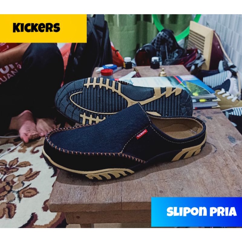 Kickers Men S Slop Shoes Shopee Malaysia