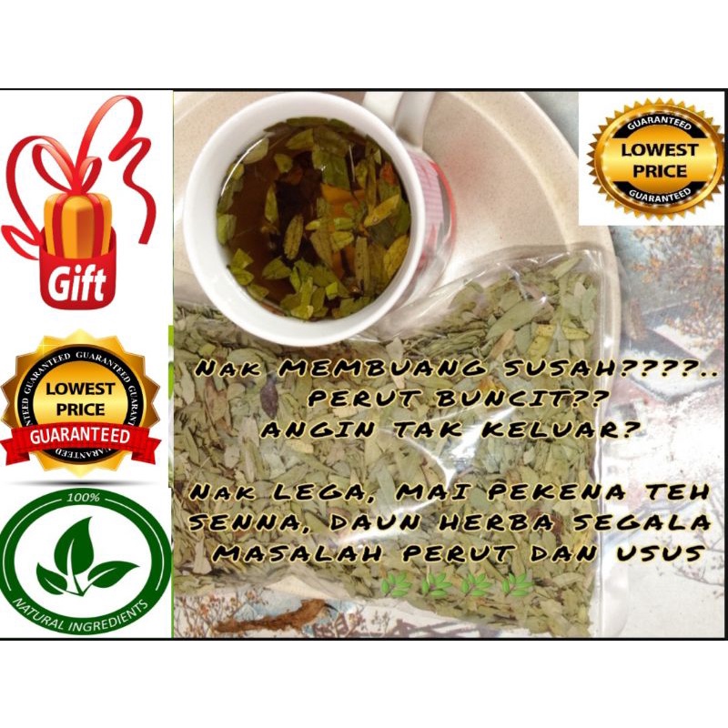 Buy Daun Sanna Ready Stok Special Free Gift 2pcs Reusable Hook Teh Cuci Kerak Usus Daun Teh Senna Teh Kurus Detox Seetracker Malaysia