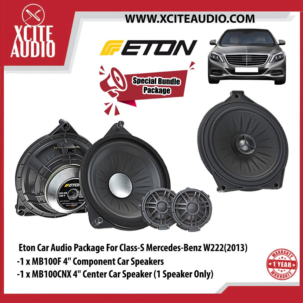 Eton Car Audio Bundle Package Set 2 for MercedesBenz SClass W222(13