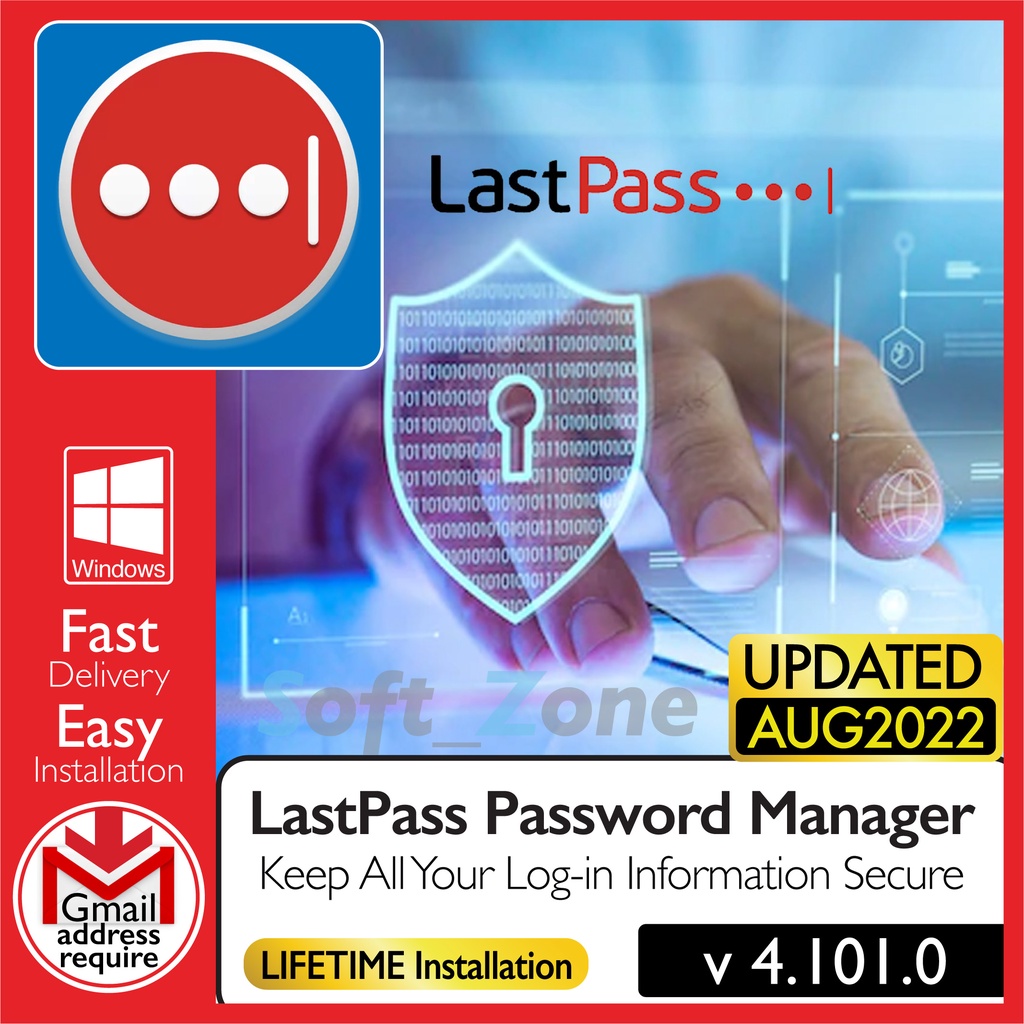 LastPass Password Manager 4.101.0 - Keep All Your Log-in Information Secure [WINDOWS x64] - Digital Download